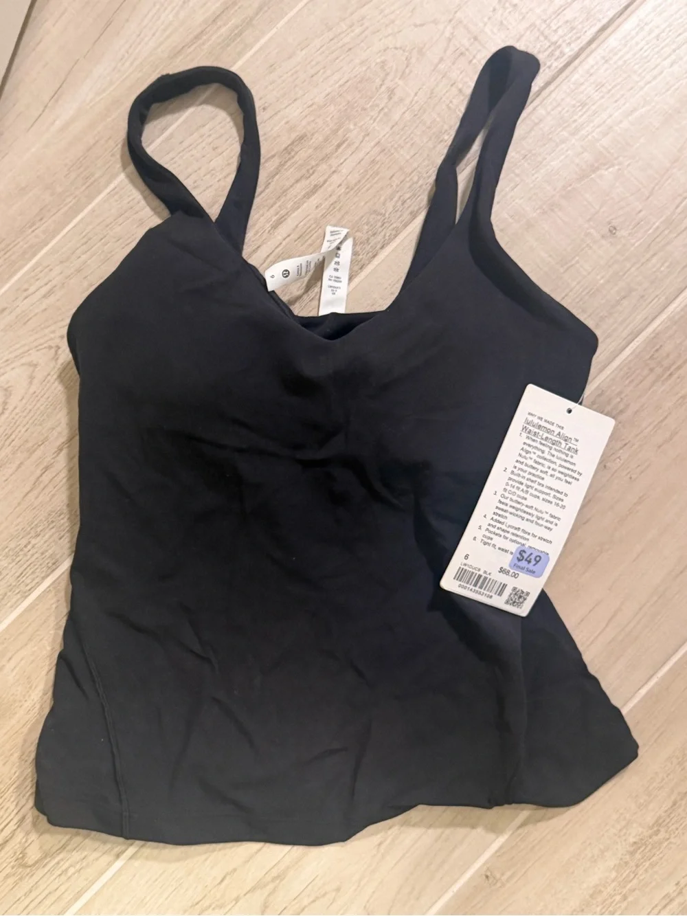 Lululemon Align Black Tank Top Waist Length